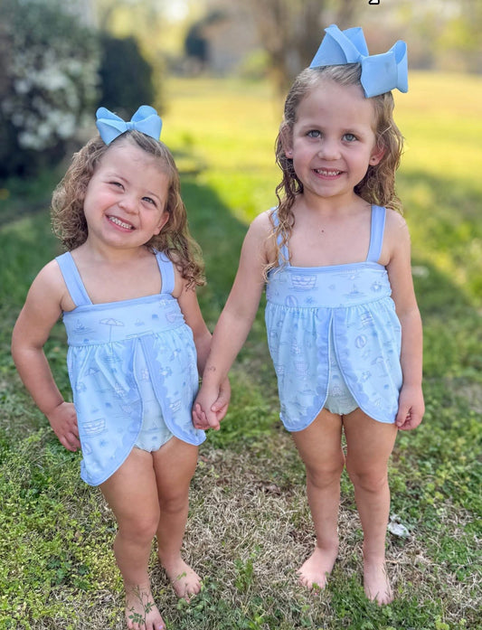 RTS: “BABY BABY” GIRLS ONE PIECE SWIMSUIT