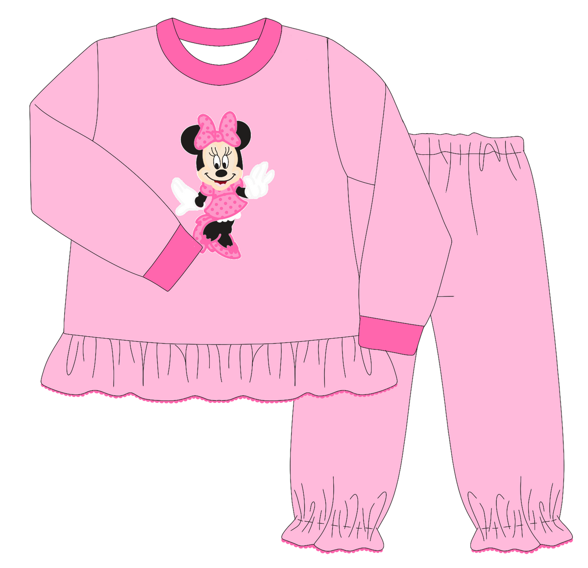 BUDGET WINTER BASICS: FAVORITE MOUSE - GIRLS PANTS SET *TAT: DECEMBER*