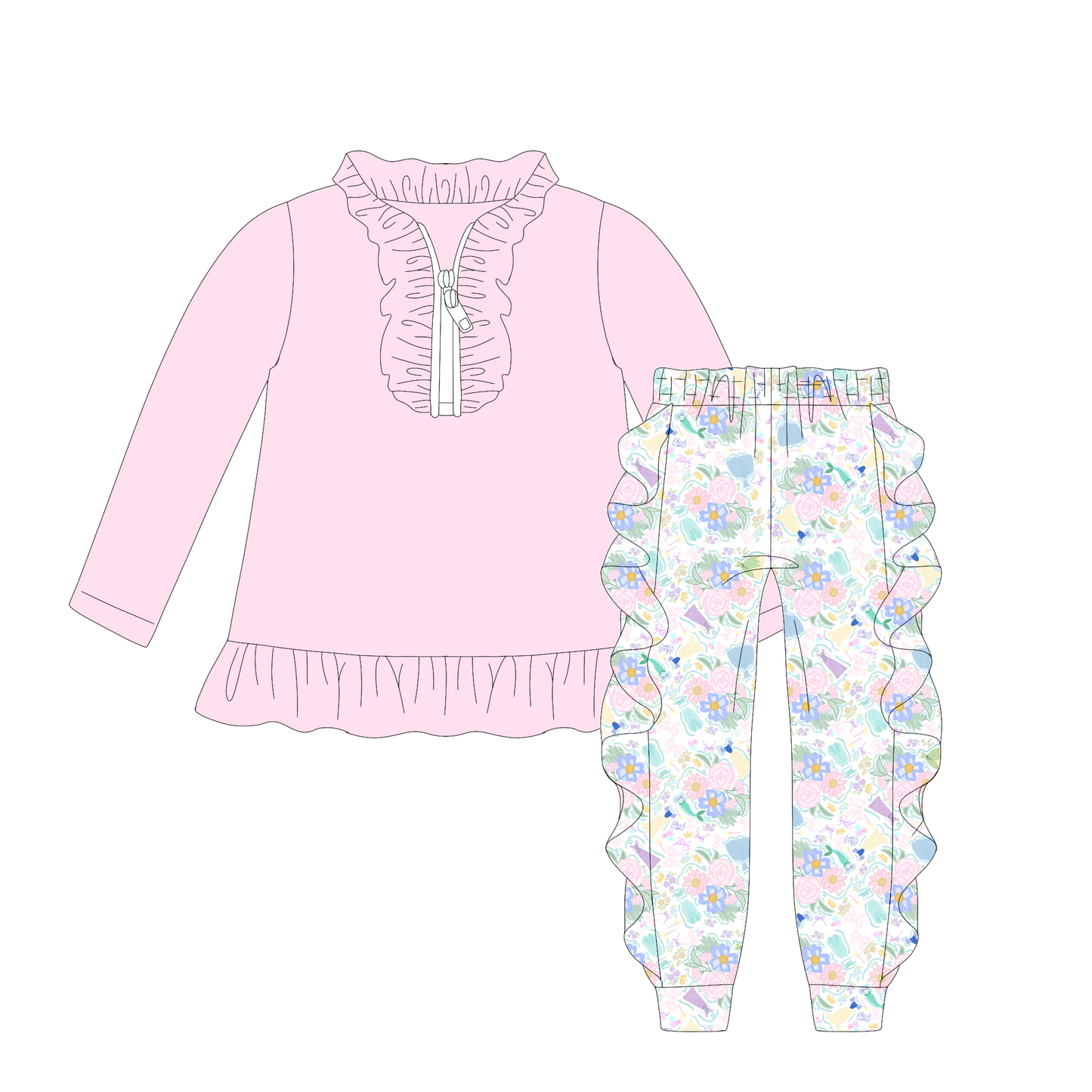 BUDGET WINTER BASICS: ONCE UPON A TIME - GIRLS JOGGER SET *TAT: DECEMBER*