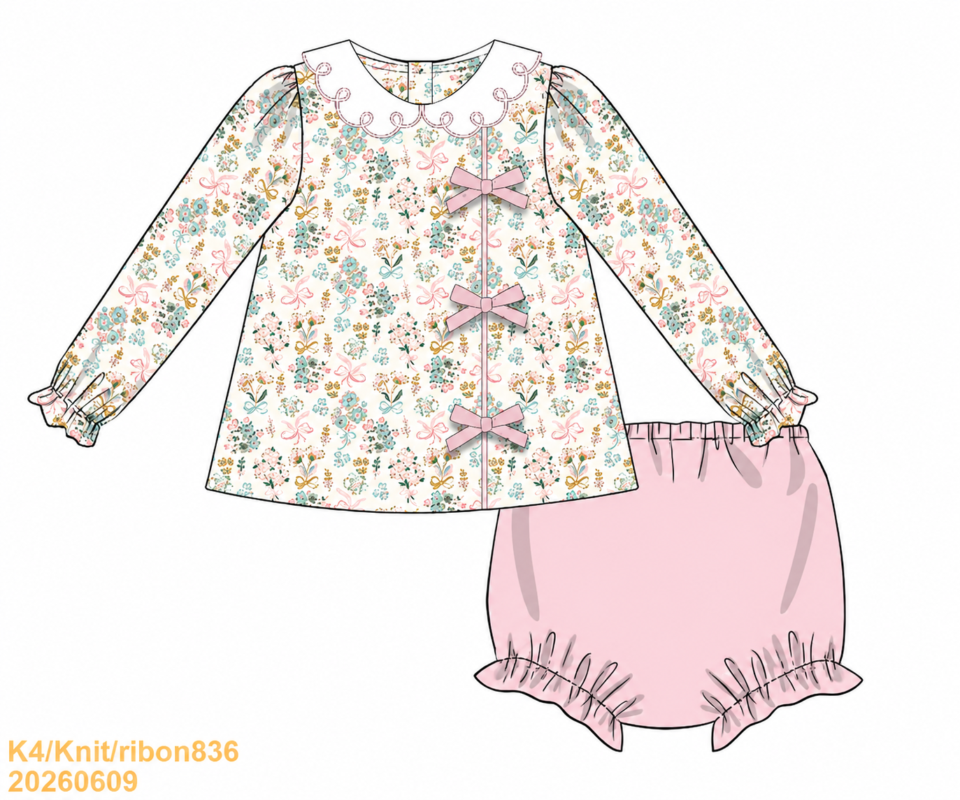 PO25: FALL Y’ALL - “AUTUMN ADVENTURES” GIRLS DIAPER SET *TAT: OCTOBER*
