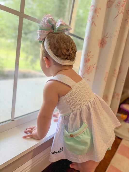 RTS: “JESUS LOVES THE LITTLE CHILDREN” - GIRLS DIAPER SET