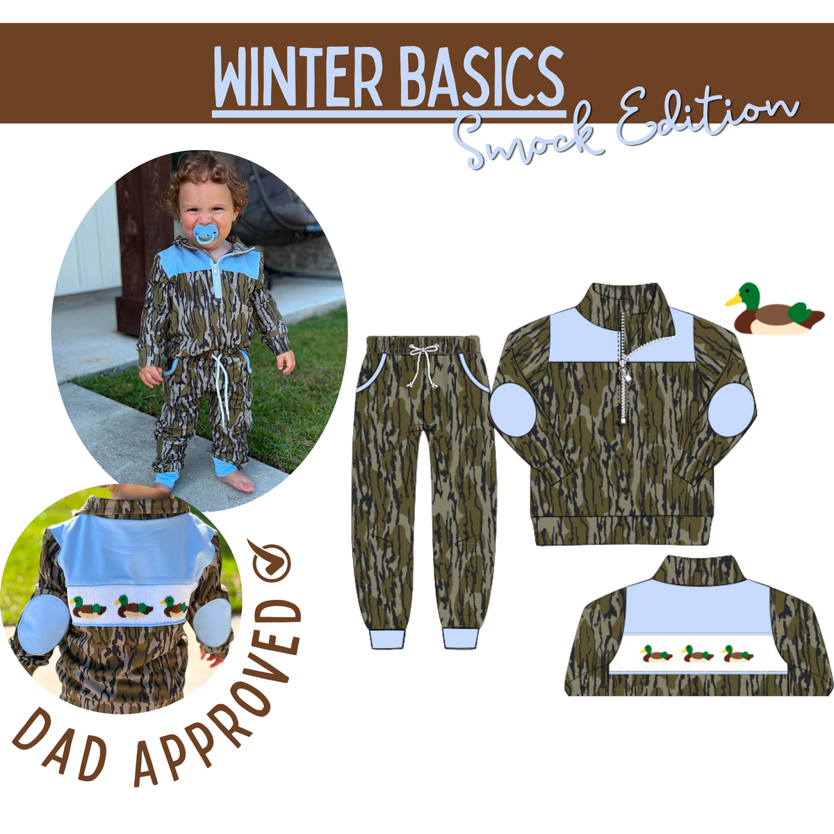 PO27: WINTER BASICS 2 - CAMO CUTIE - BOYS JOGGER SET *TAT: JANUARY*