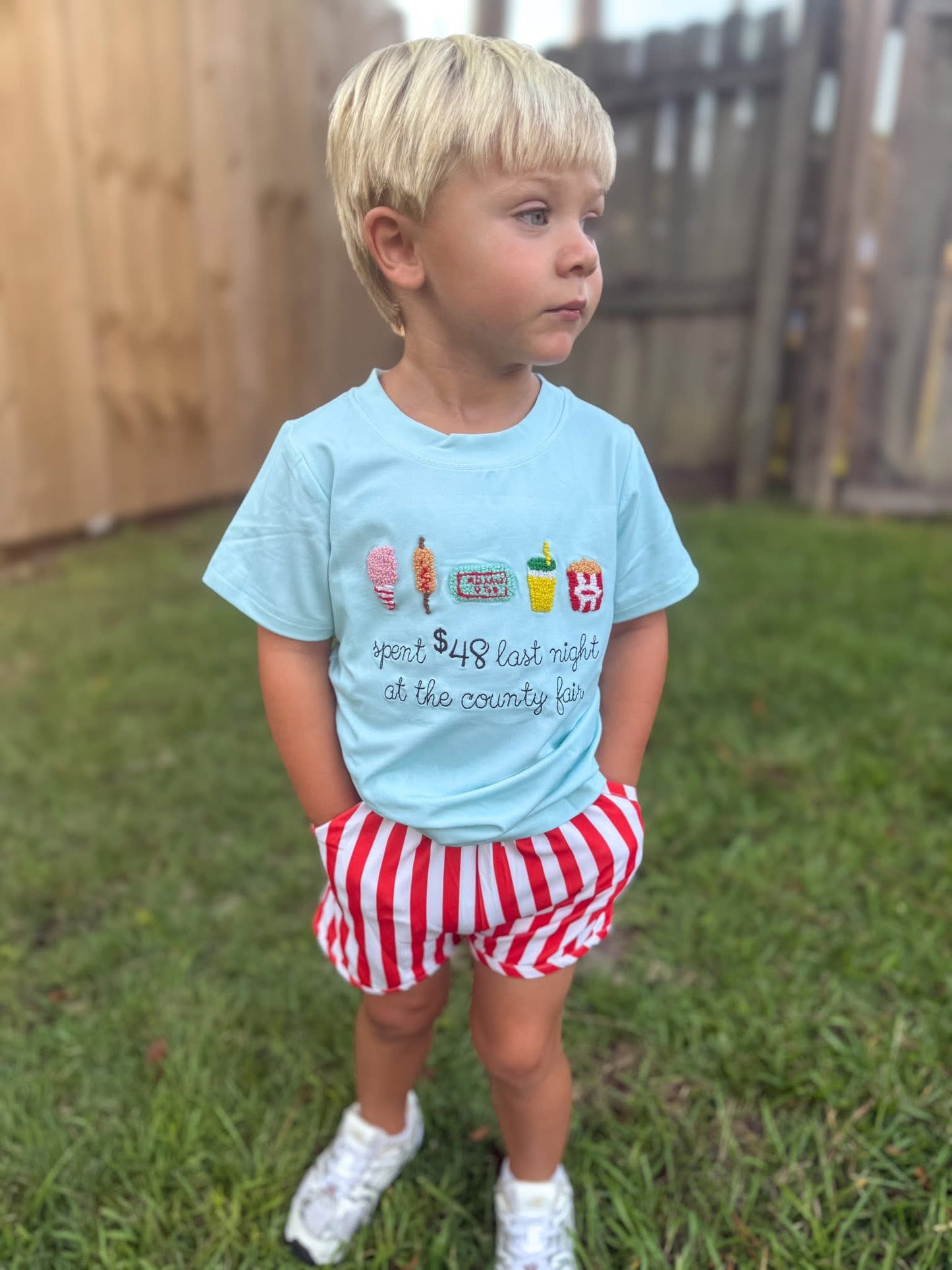 RTS: “SPENT $48” - BOYS SHORTS SET