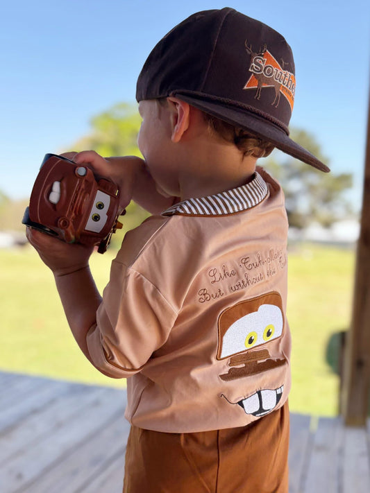 RTS: "TUH- MATER" BOYS SHORTS SET