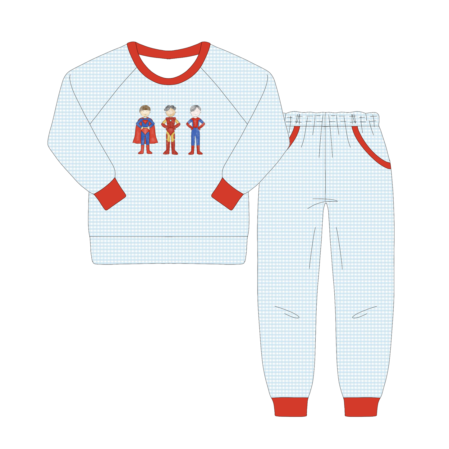 BUDGET WINTER BASICS: SUPER FRIENDS - BOYS JOGGER SET *TAT: DECEMBER*