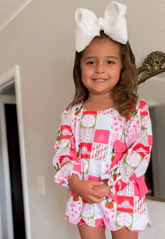 RTS: "PEPPERMINT PATCHWORK" GIRLS DIAPER