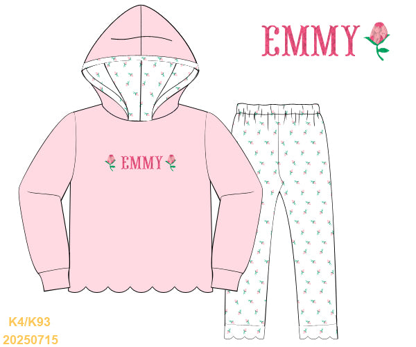 PO27: WINTER BASICS 2 - SWEET ROSEBUDS - GIRLS PANTS SET *TAT: JANUARY*