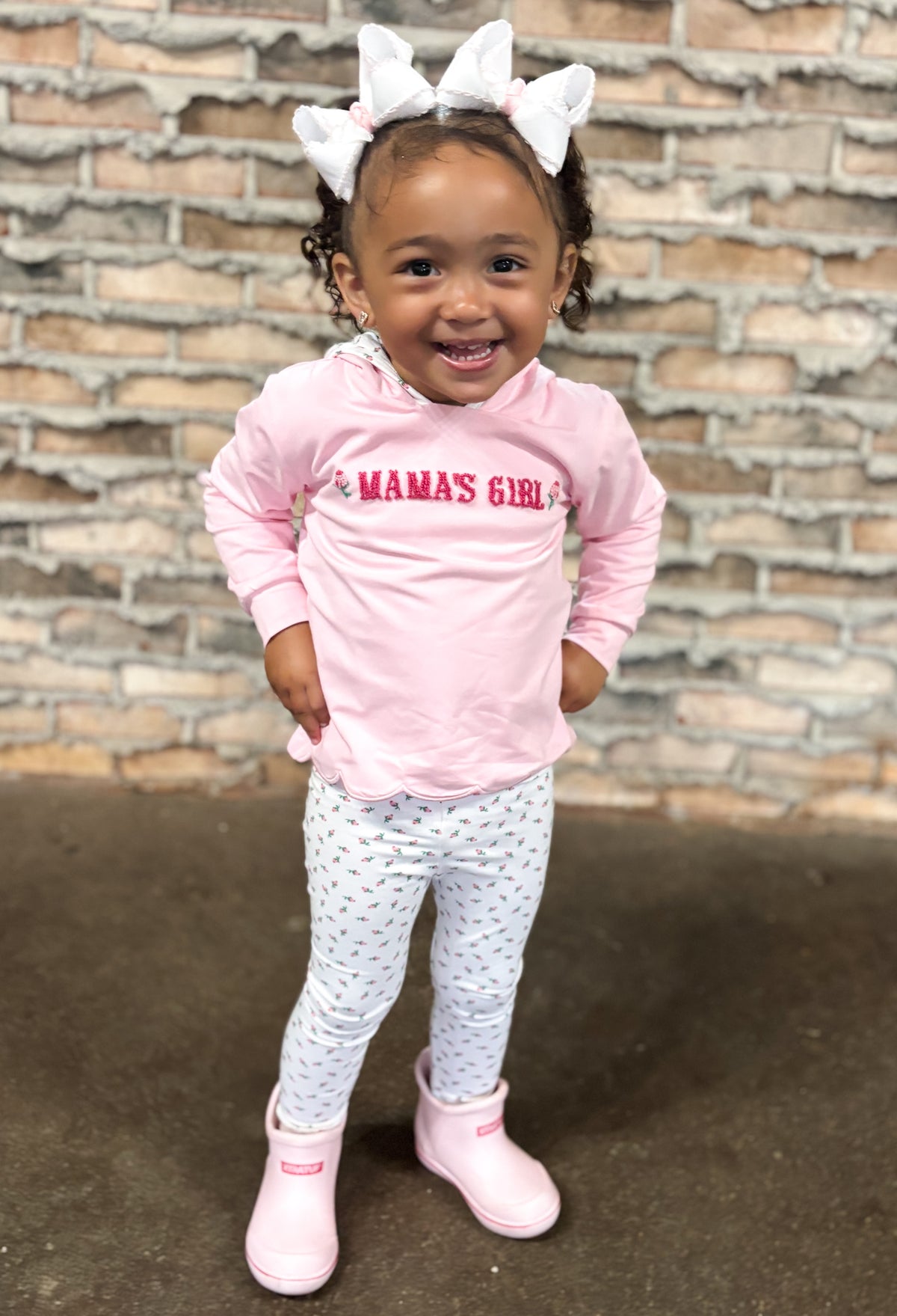 PO27: WINTER BASICS 2 - SWEET ROSEBUDS - GIRLS PANTS SET *TAT: JANUARY*