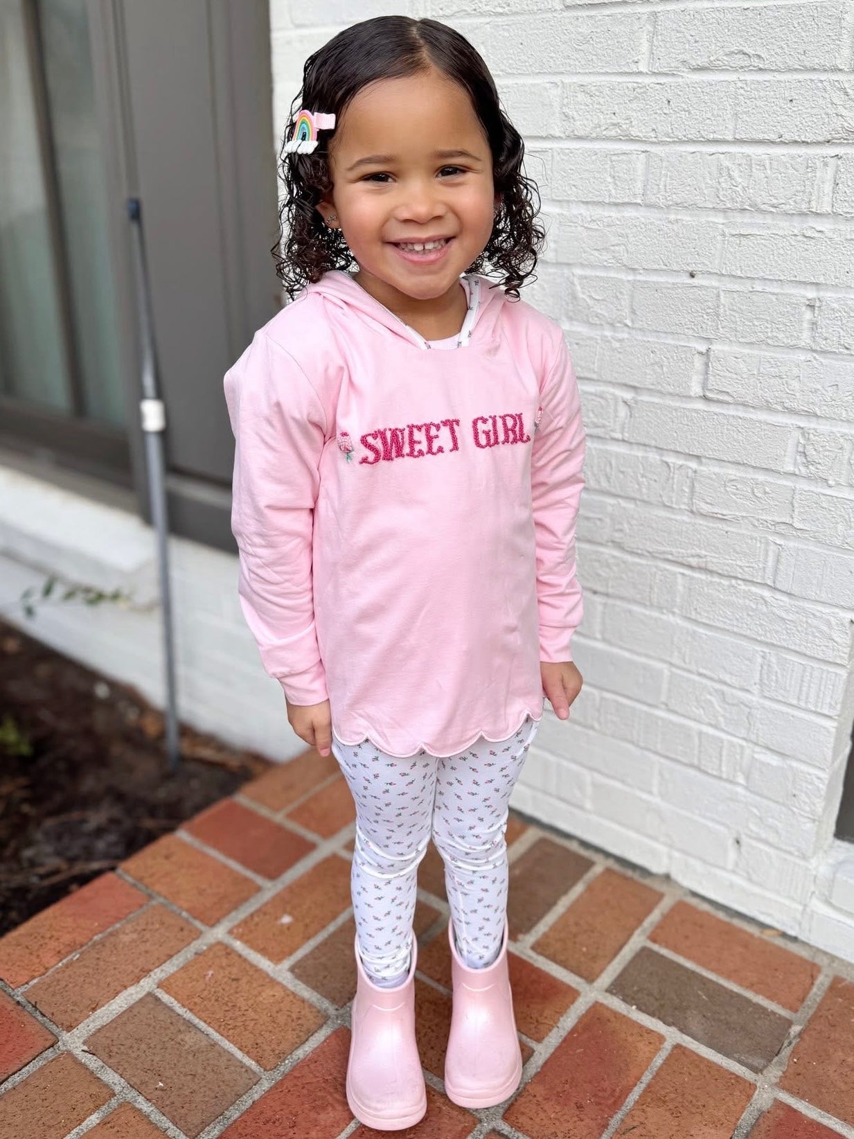 RTS: "ROSEBUDS" GIRLS LEGGING SET