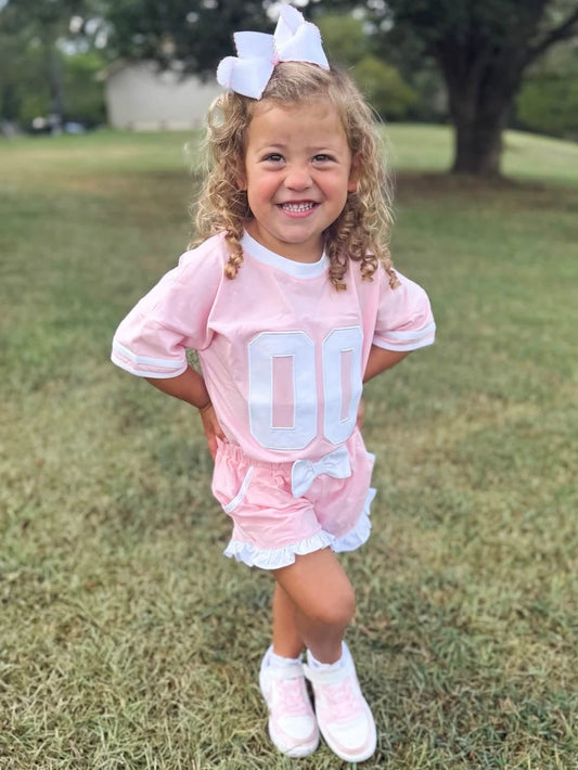 RTS: “OVERSIZED JERSEY” - GIRLS SHORTS SET