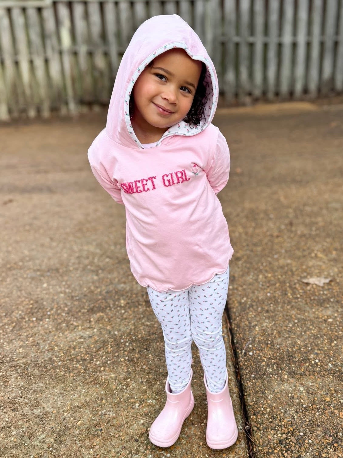 RTS: "ROSEBUDS" GIRLS LEGGING SET