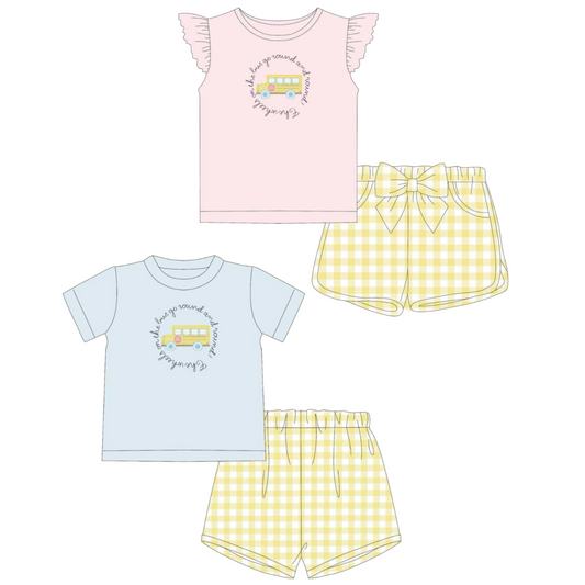 PO22: “WHEELS ON THE BUS” COLLECTION - TAT: JUNE