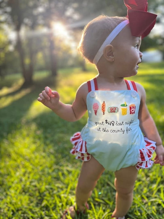 RTS: “SPENT $48” - GIRLS SUNSUIT