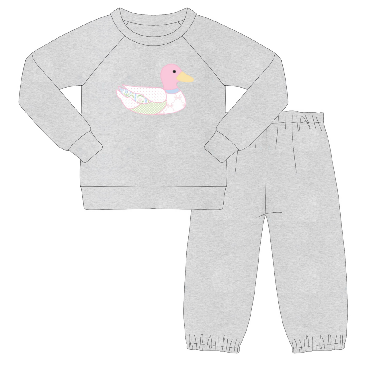 BUDGET WINTER BASICS: PREPPY PATCHES - GIRLS JOGGER SET *TAT: DECEMBER*