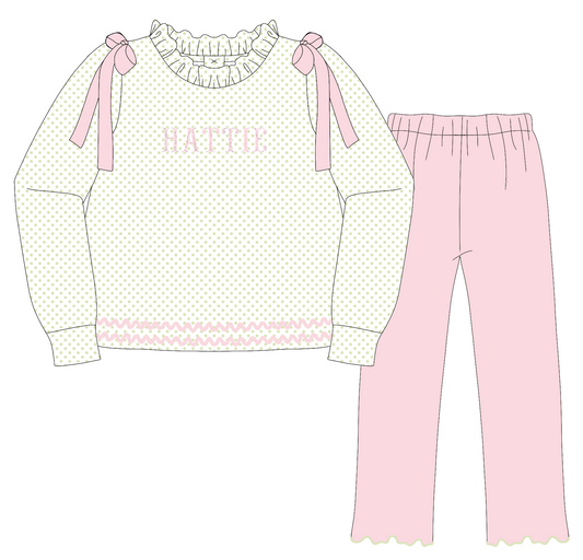 PO27: WINTER BASICS 2 - BITTY BABY - GIRLS PANTS SET *TAT: JANUARY*