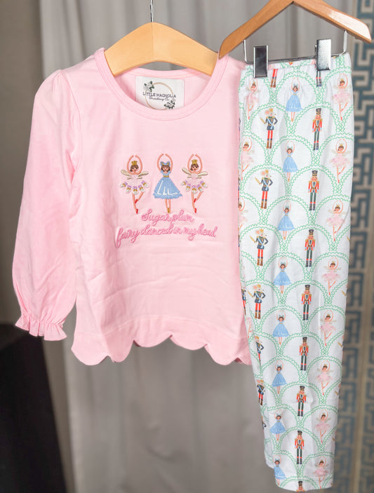 RTS: "SUGARPLUM FAIRY" GIRLS LEGGING SET