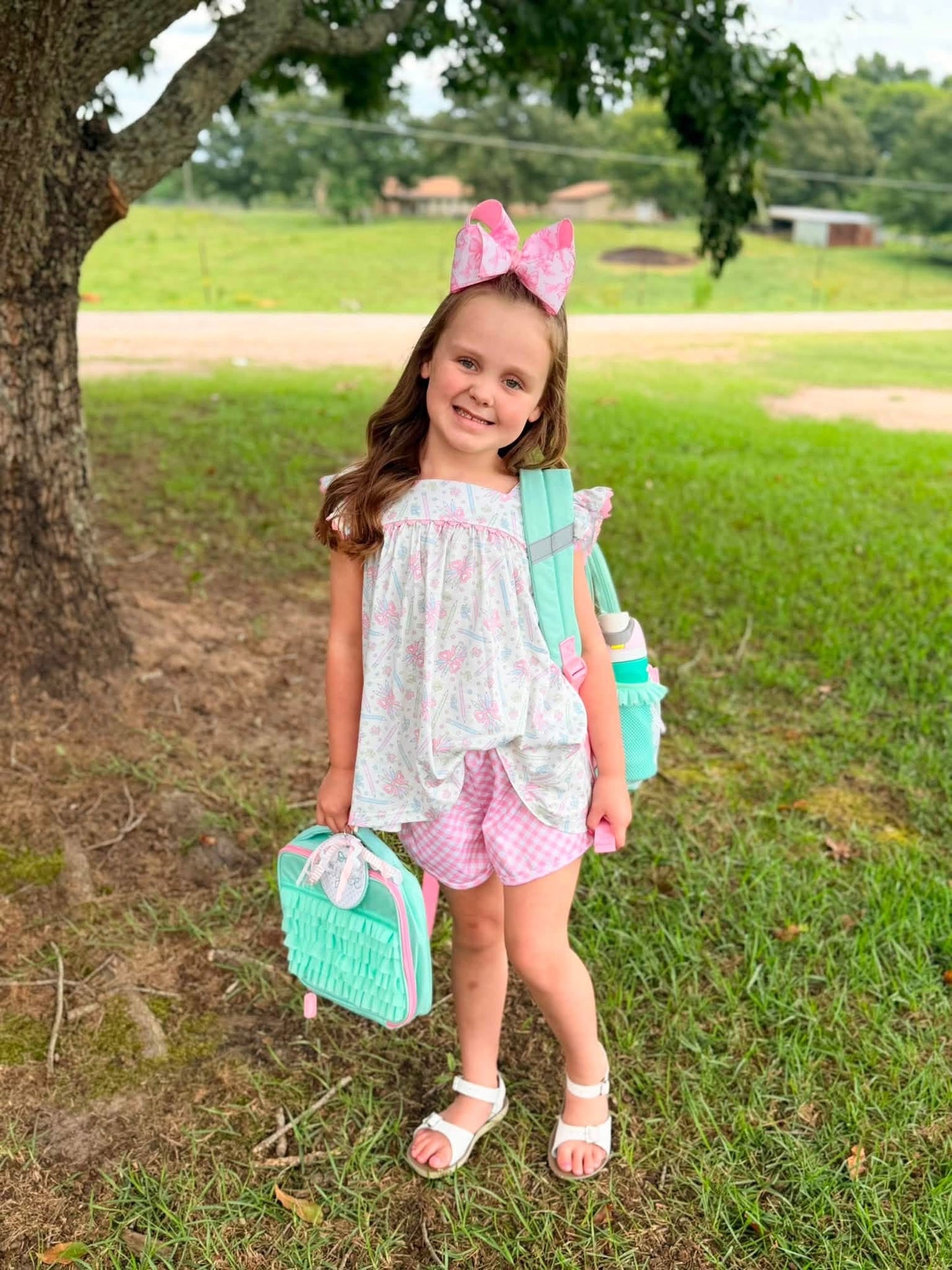 RTS: “PREPPY PENCILS” - GIRLS SHORTS SET