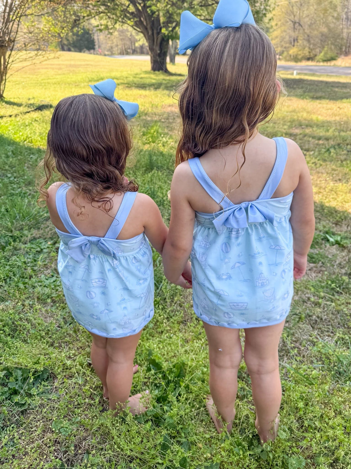RTS: “BEACH BABY” GIRLS ONE PIECE SWIMSUIT