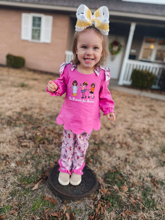 RTS: "JUNIE B" GIRLS LEGGING SET