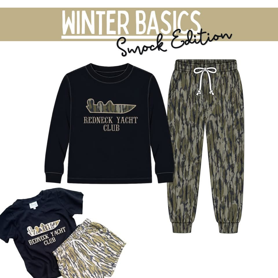 PO27: WINTER BASICS 2 - REDNECK YATCH CLUB - BOYS JOGGER SET *TAT: JANUARY*