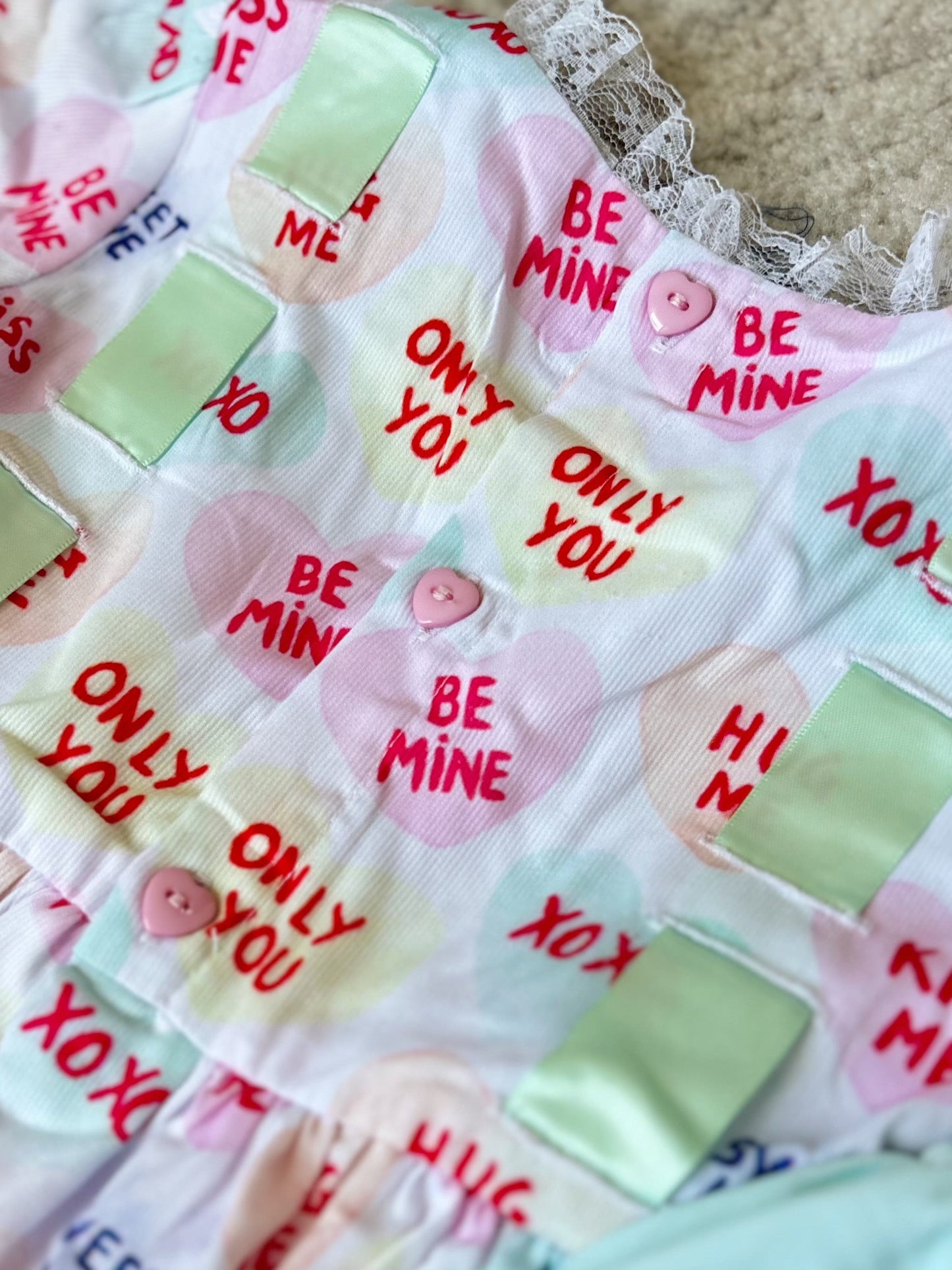 RTS: "CANDY HEARTS" GIRLS DIAPER SET