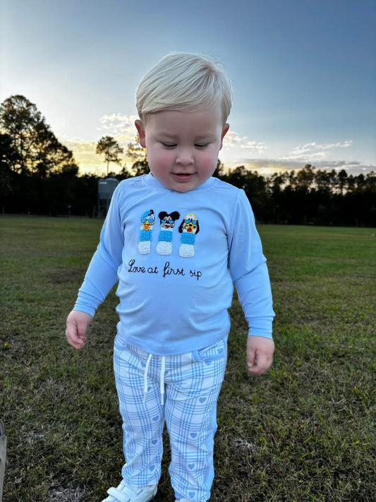 RTS: "LOVE AT FIRST SIP" BOYS JOGGER SET