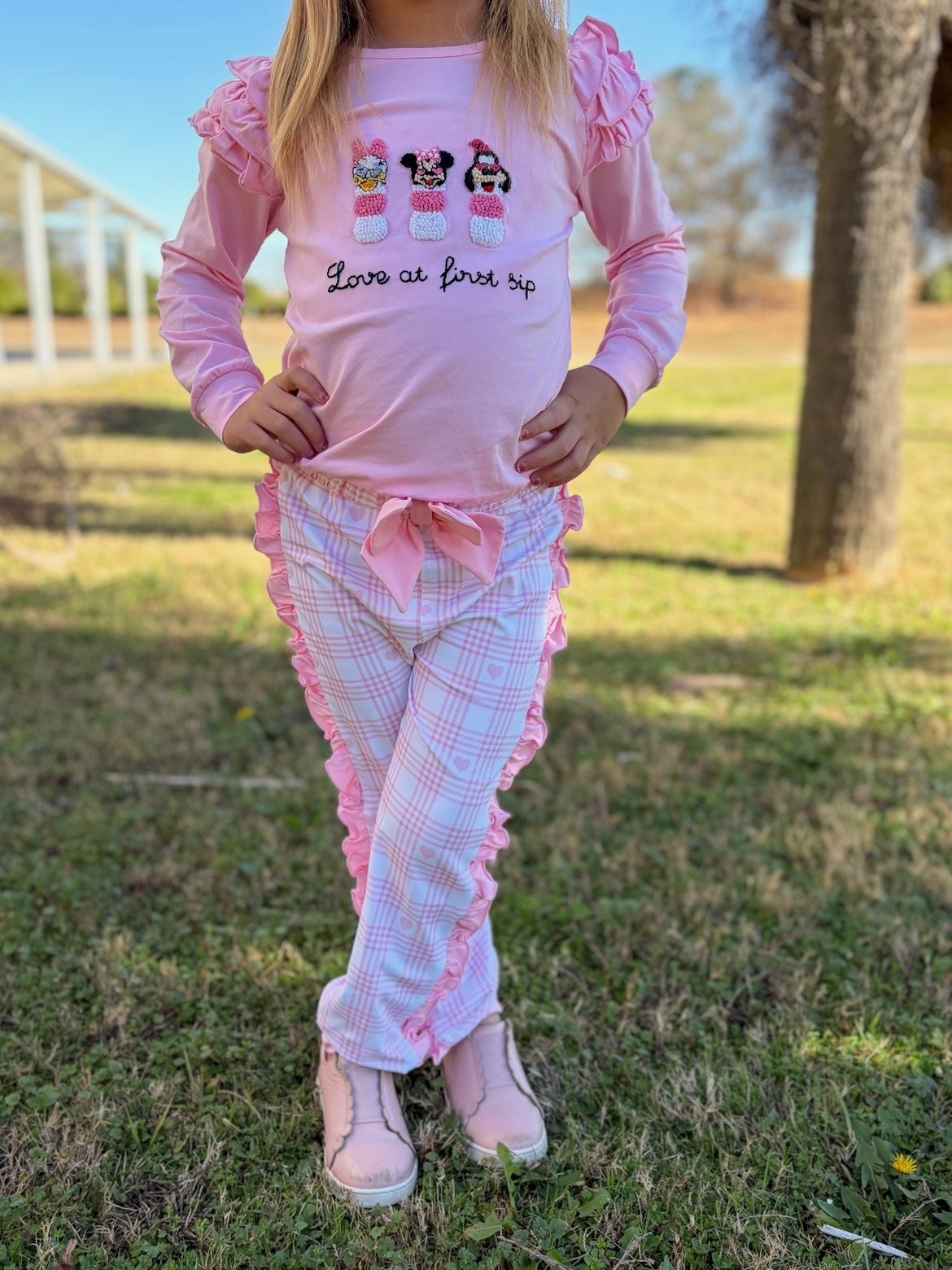 RTS: "LOVE AT FIRST SIP" GIRLS JOGGER SET