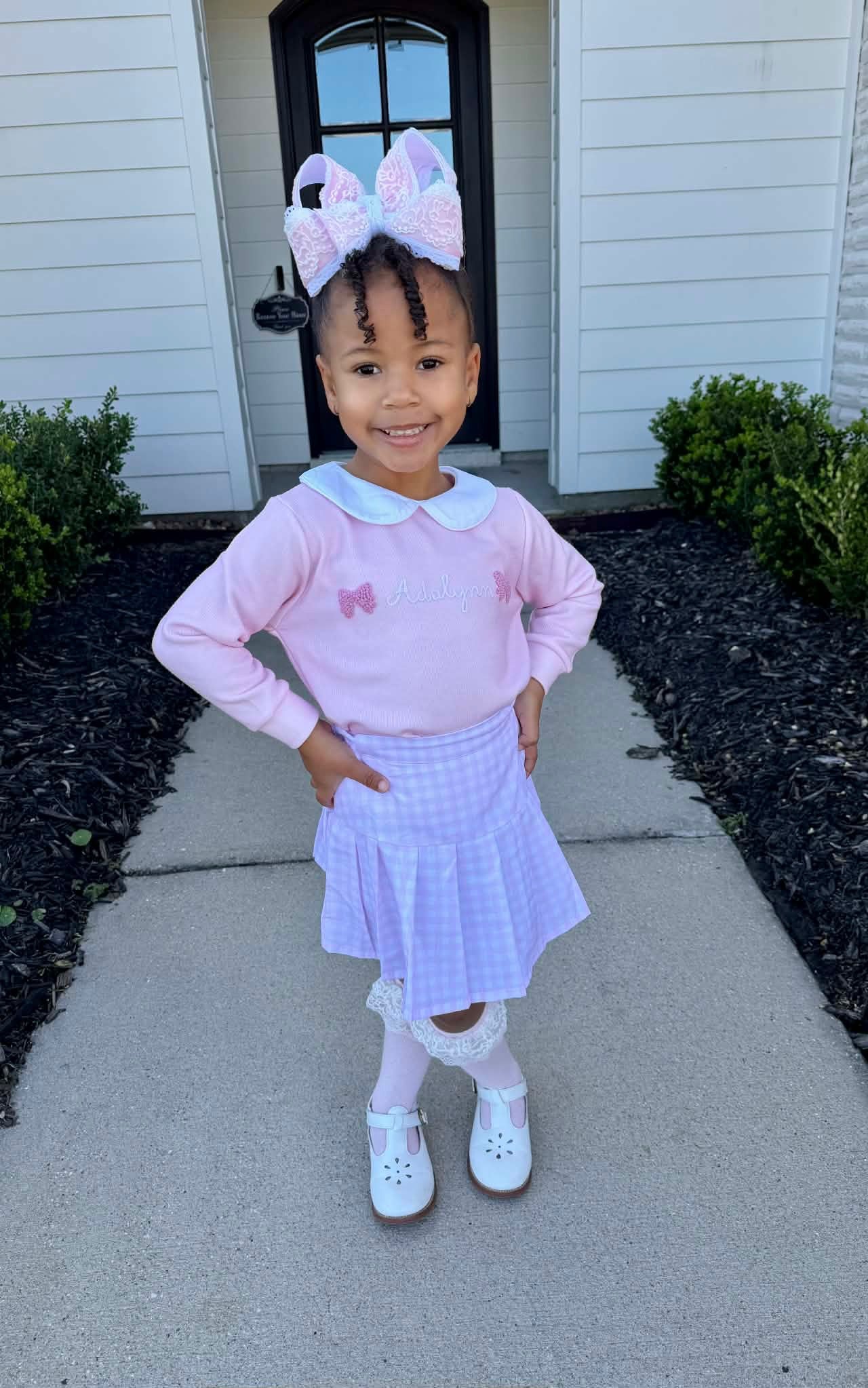 RTS: "PERFECTLY PREPPY" GIRLS SKORT SET