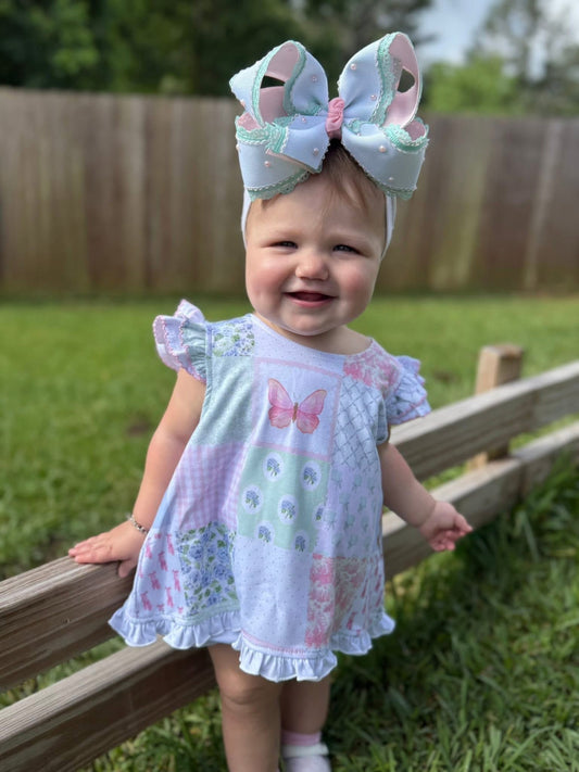 RTS: “PRUITT PATCHWORK” | GIRLS SKIRTED BUBBLE