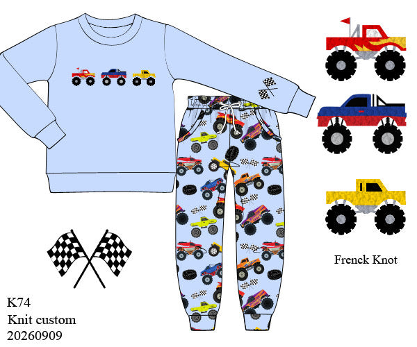 PO27: WINTER BASICS 2 - MONSTER JAMMIN’ - BOYS JOGGER SET *TAT: JANUARY*