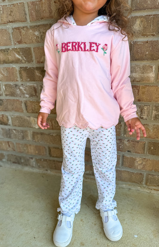 PO27: WINTER BASICS 2 - SWEET ROSEBUDS - GIRLS PANTS SET *TAT: JANUARY*