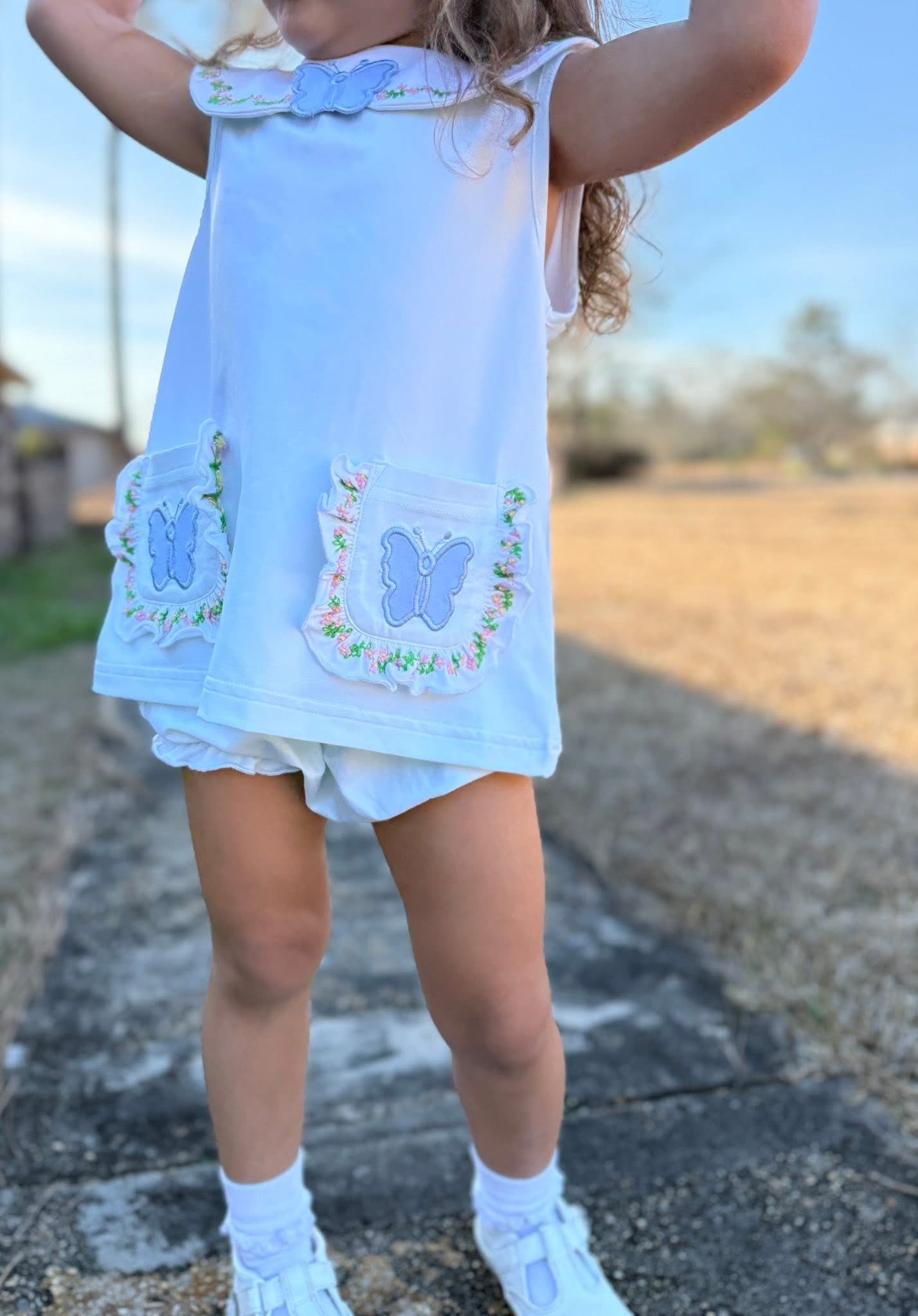 RTS: "CAROLINA BLOOM" - GIRLS DIAPER SET