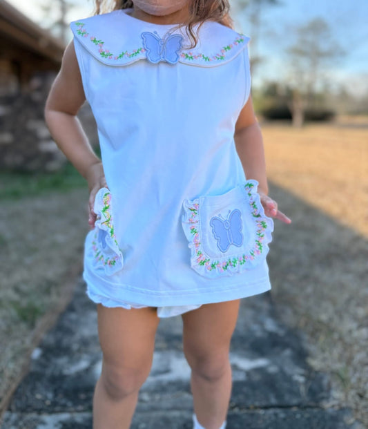 RTS: "CAROLINA BLOOM" - GIRLS DIAPER SET