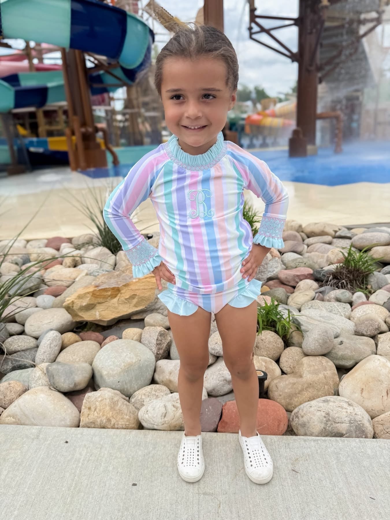 RTS: "EMMY SWIM" - LONG SLEEVE TWO PIECE SWIM