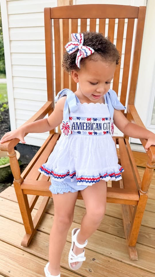 RTS: "ALL AMERICAN" - GIRLS DIAPER SET